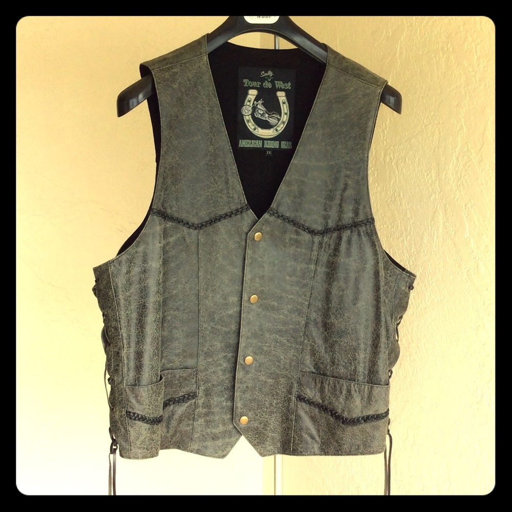 MENS XXL SCULLY Distressed Vest